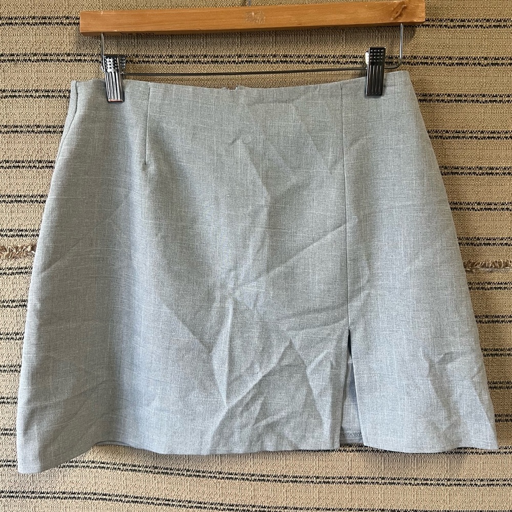 Y2K Mainframe Elegant Gray Women's Mini Skirt